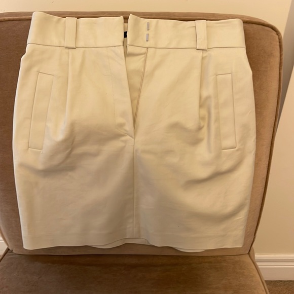 French Connection Cotton Beige Suit Skirt - Size 8 - Picture 1 of 6